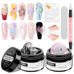 SUPWEE front packaging showing pink aurora and clear gels, ready-to-use kit benefit