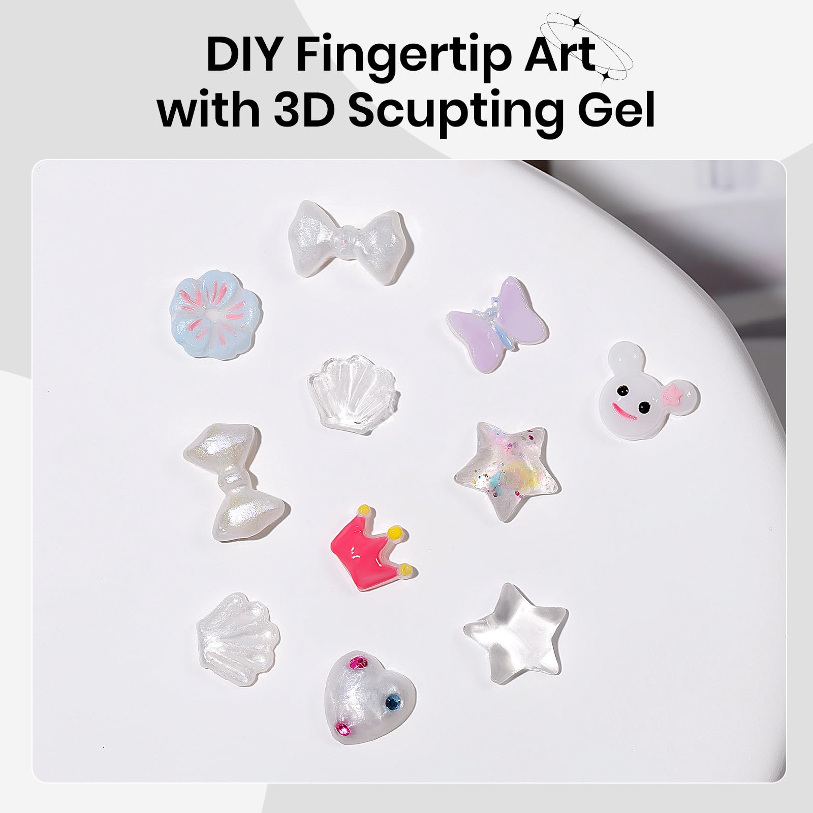 SUPWEE gel on fingers scale showing manageable amount for DIY