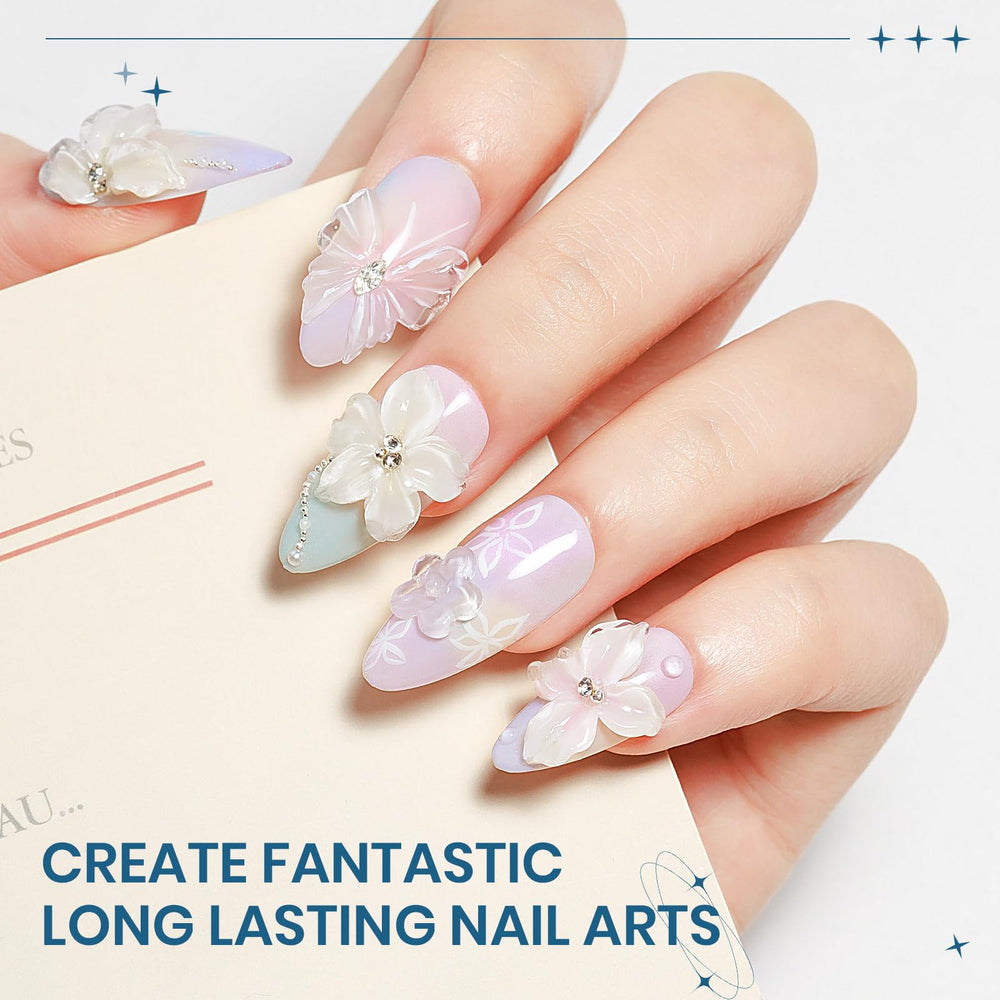 SUPWEE gel being sculpted on nail with pen, control for precise 3D detail