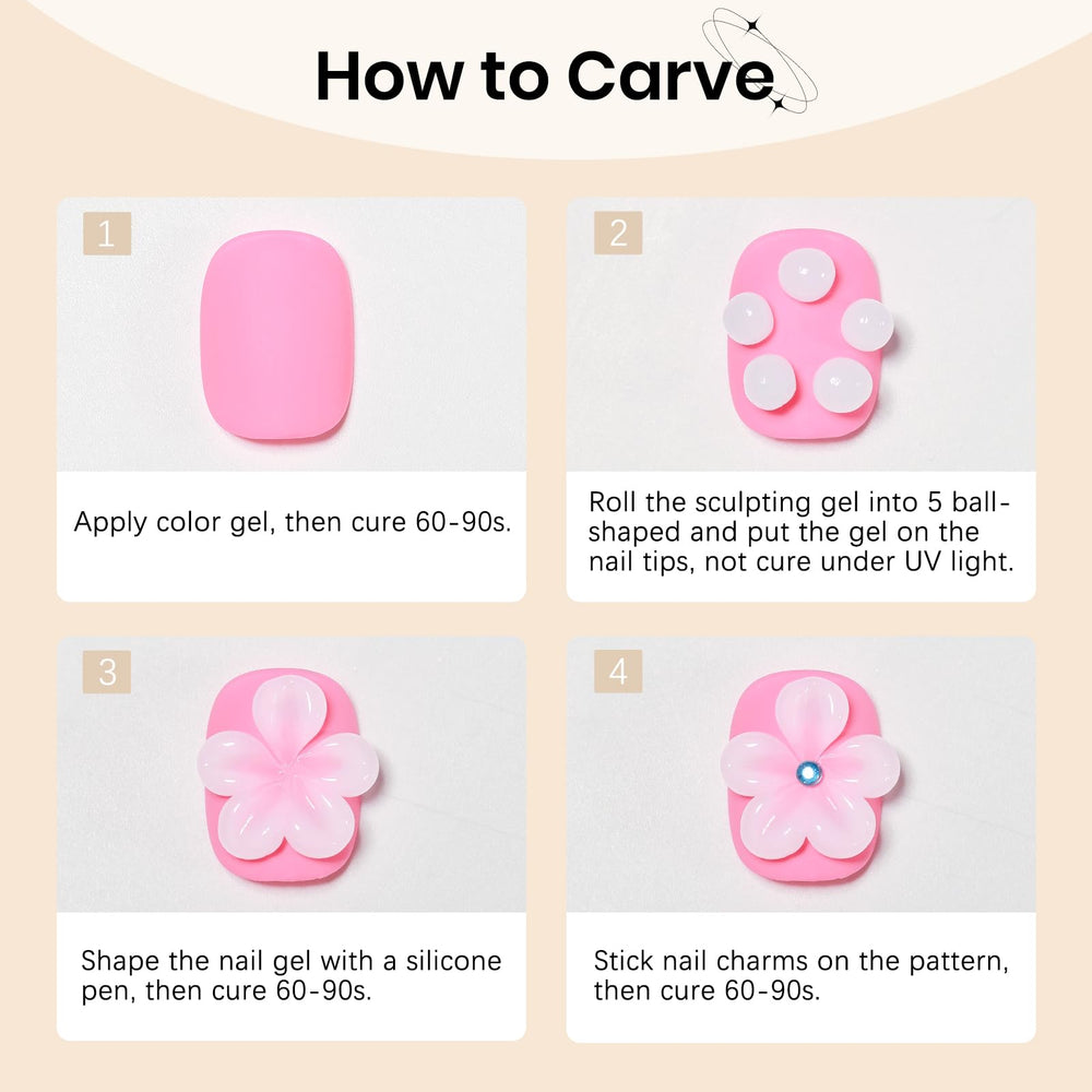 SUPWEE lifestyle manicure setting featuring completed 3D nails and tools