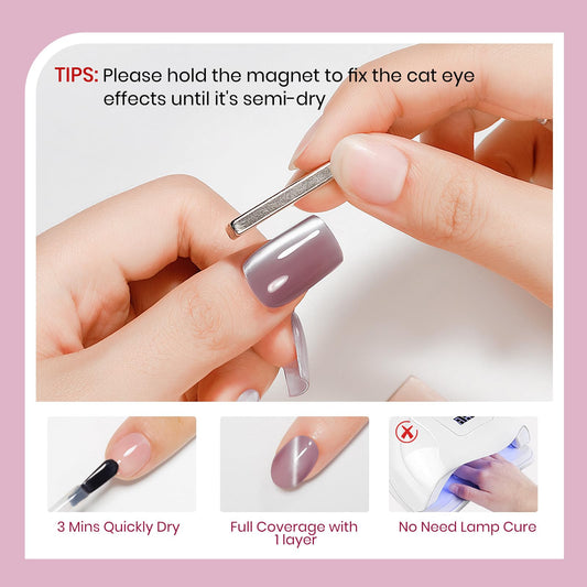 SUPWEE wide magnetic stick beside cap, highlights precise cat-eye control
