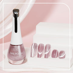 SUPWEE manicure in progress lifestyle scene showing fast air-dry convenience
