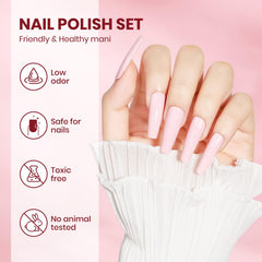 SUPWEE manicure in use on hands demonstrating natural-looking nails and fast drying