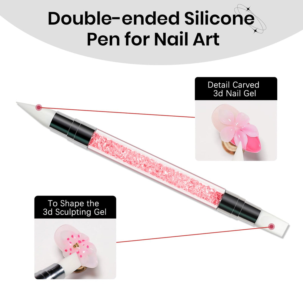 SUPWEE nail extension before and after showing strengthened tip support