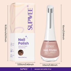 SUPWEE lifestyle shot with woman’s hands showcasing neutral polish versatility benefit