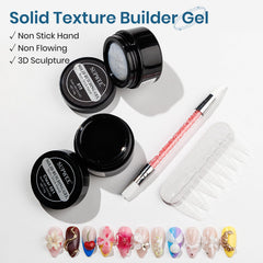 SUPWEE clear gel texture in open pot, non-sticky formula for smooth sculpting