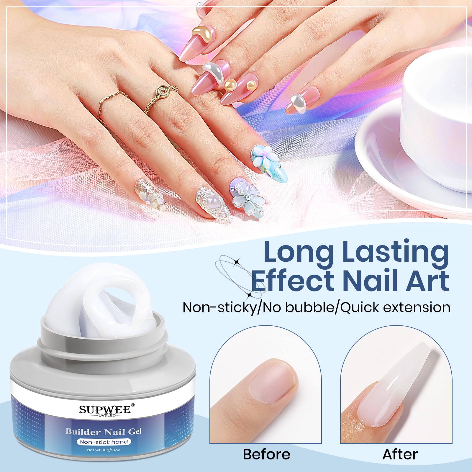 SUPWEE sculpted nail detail with raised 3D carving showing crisp edges and decorative depth