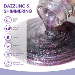 SUPWEE polish shifting lilac to light blue in light for dynamic color play