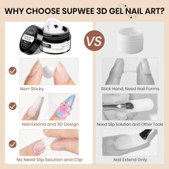 SUPWEE silicone molds and pen arranged to show tools that speed precise 3D nail art