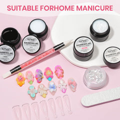 SUPWEE double-ended silicone pen and nail file demonstrating precise sculpting control and neat results
