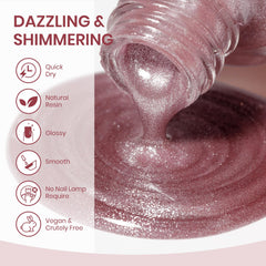 SUPWEE glitter pigment texture closeup revealing dense magnetic particles
