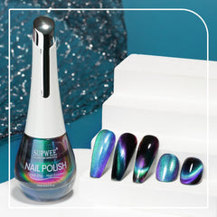 SUPWEE sealed manicure with topcoat demonstrating long-lasting shine