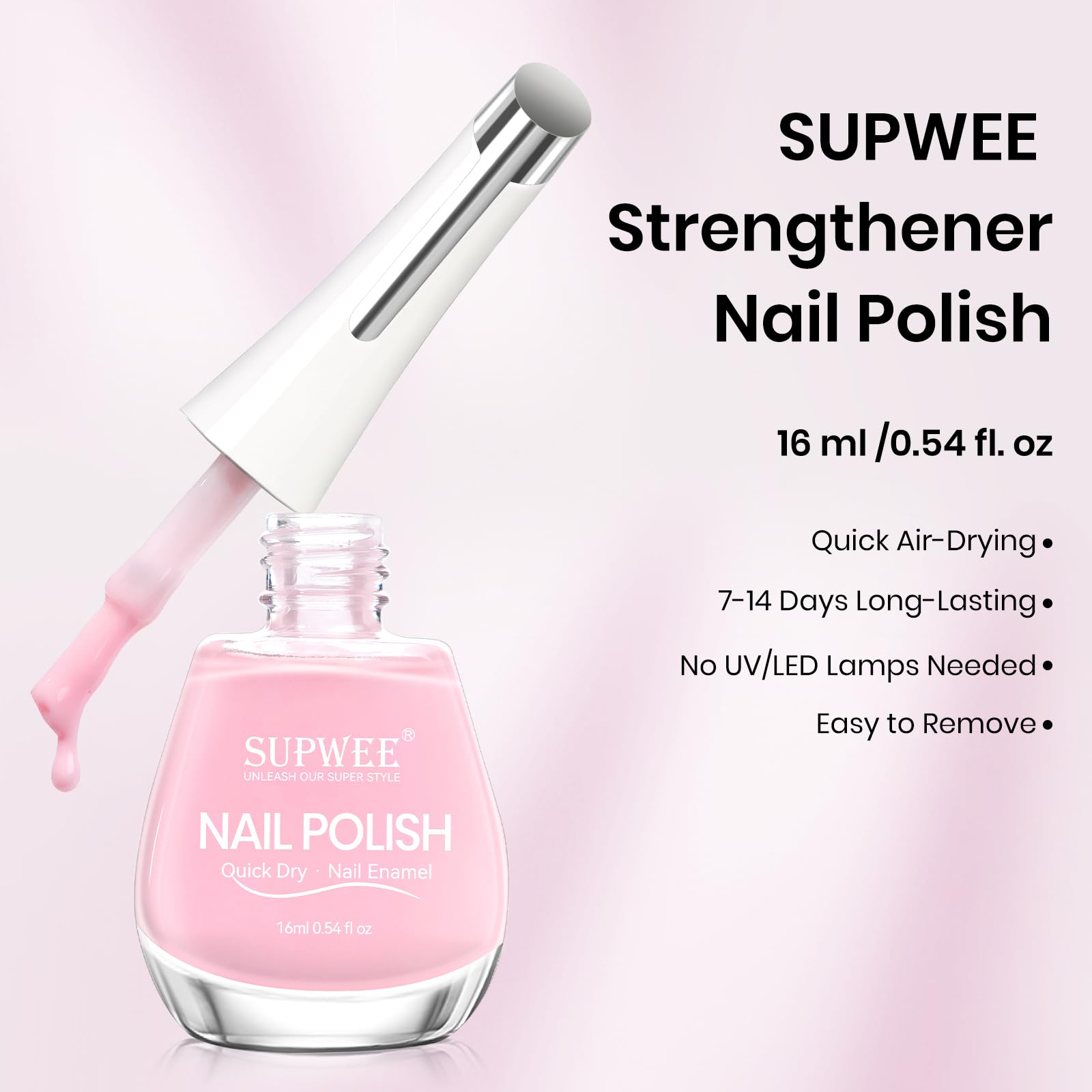 SUPWEE bottle in travel pouch showing portability and on-the-go strengthener