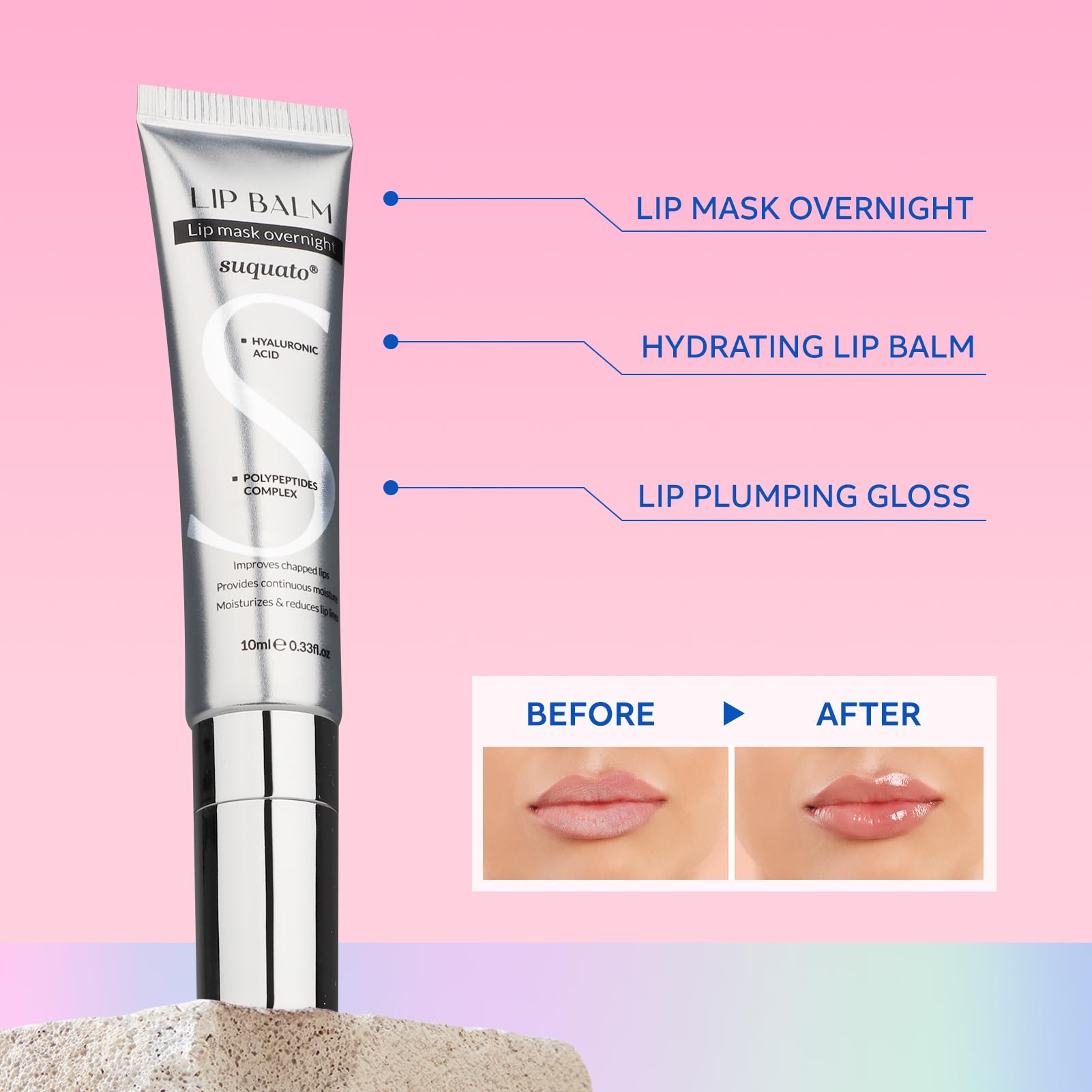 suquato open pot of overnight mask texture showing rich hydration