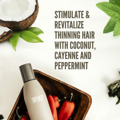 SURFACE awaken closeup label highlighting keravis protein and ingredient focus