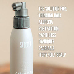 Surface Awaken label details highlighting natural ingredients and clean formula