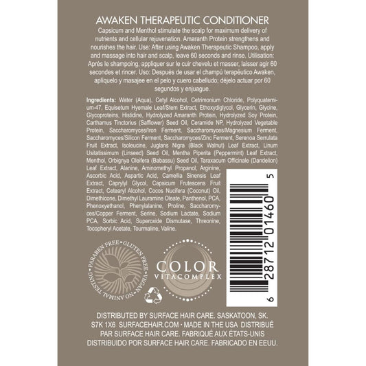 SURFACE awaken open cap showing creamy conditioner texture for easy application