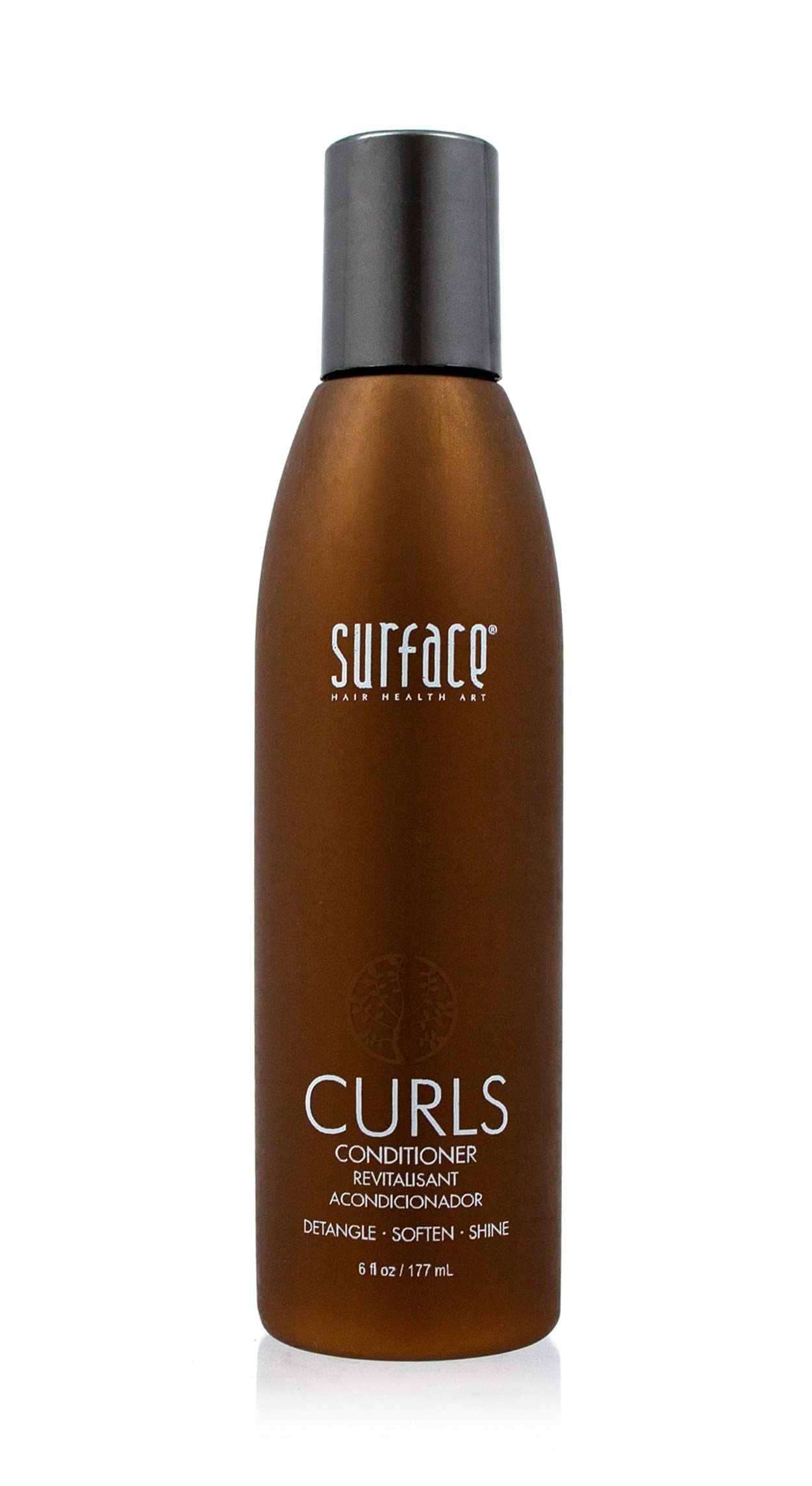 SURFACE front bottle showing label and curl conditioner benefits