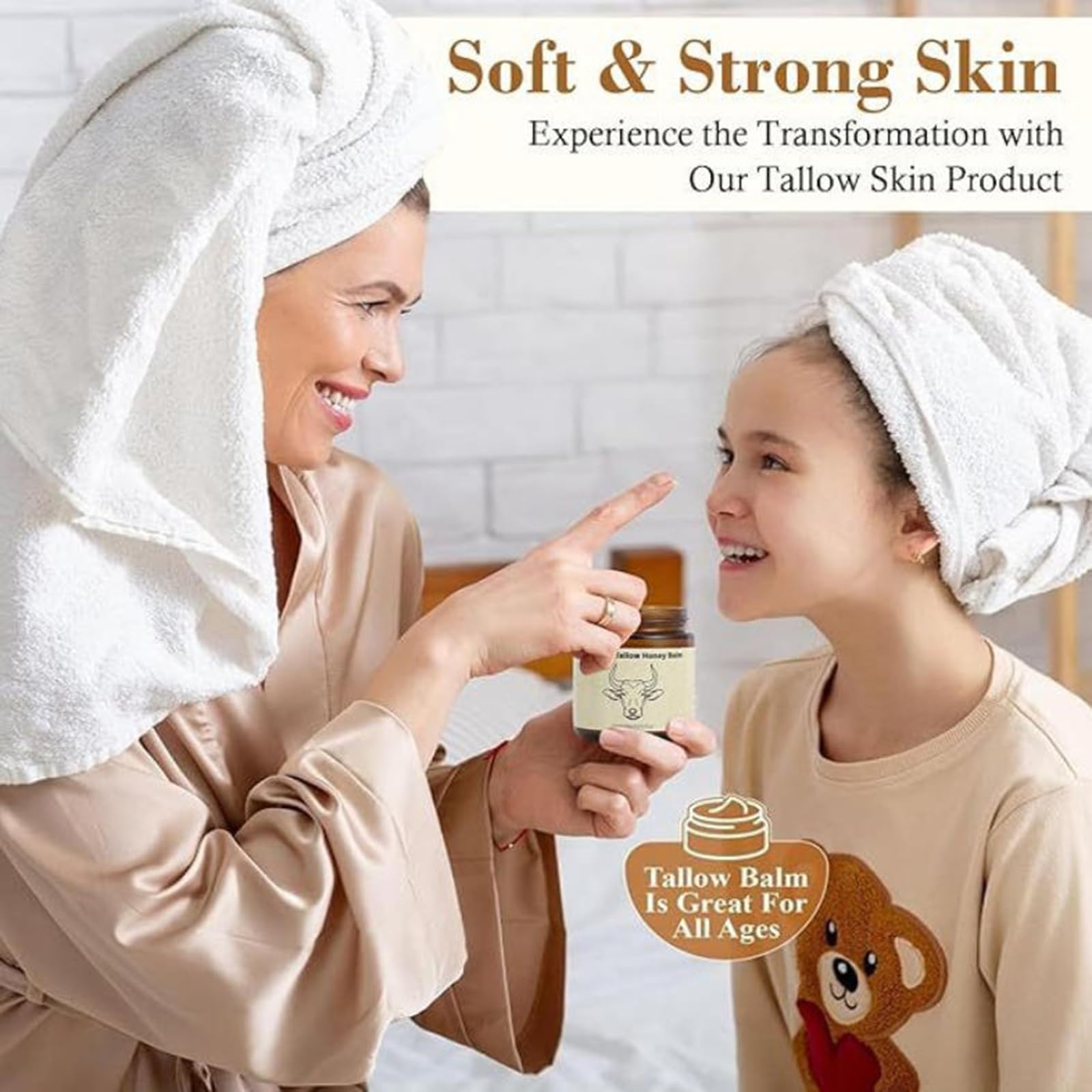SURORAIN ingredients display of tallow honey beeswax olive oil emphasizing clean sourcing benefit