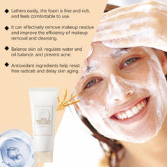 SURORAIN rice cleanser on bathroom counter in lifestyle shot promoting daily routine comfort