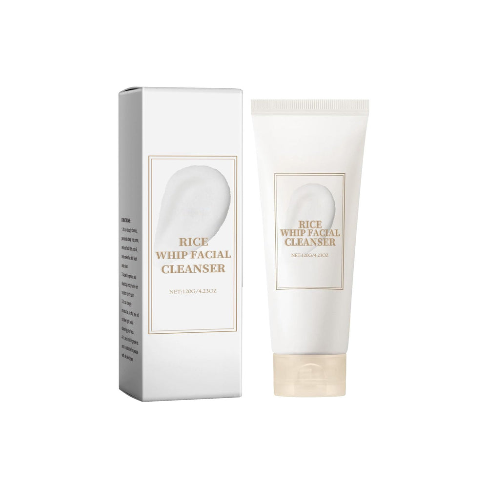 SURORAIN rice facial cleanser front tube showing compact travel packaging and clarity