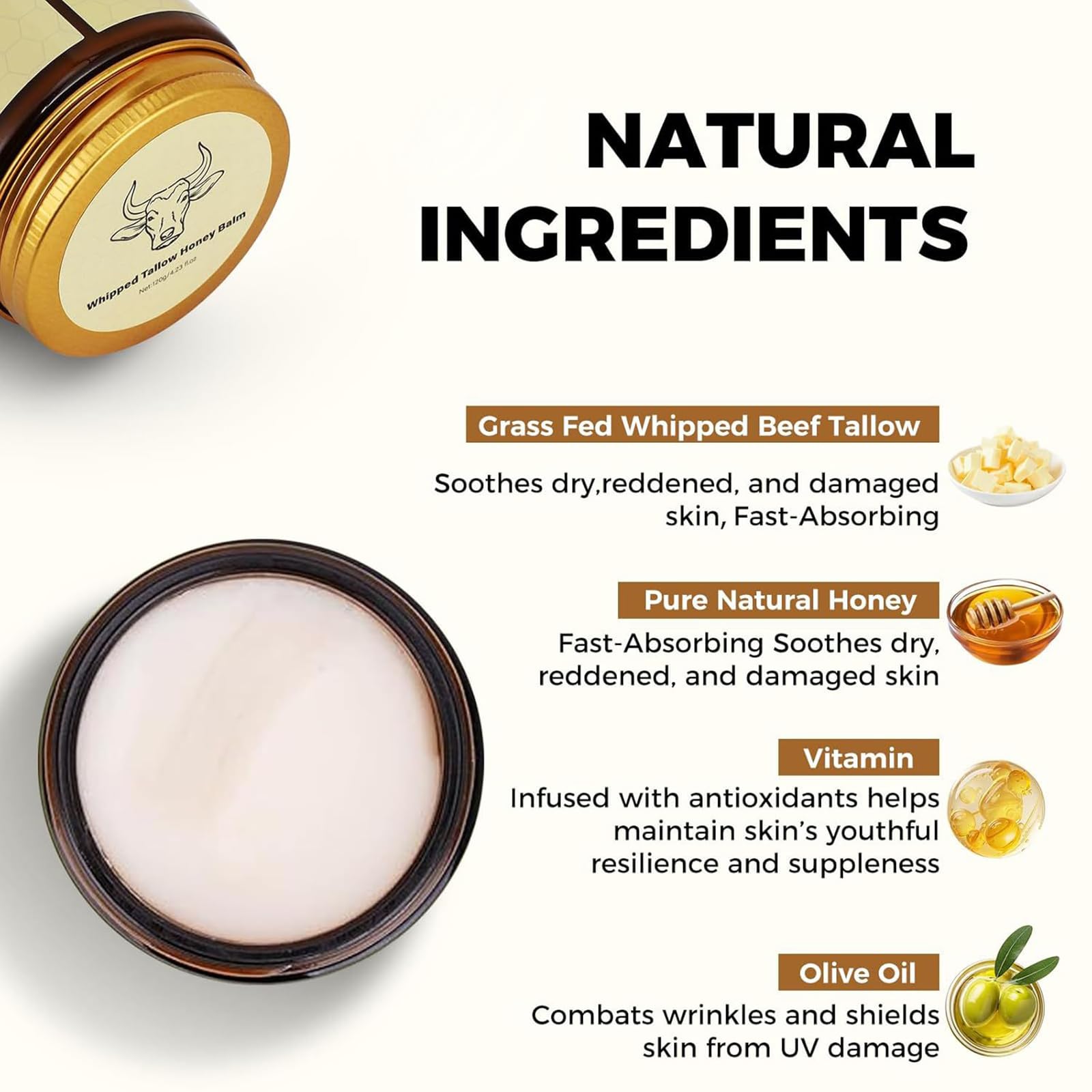 SURORAIN whipped texture close-up showing creamy consistency and fast absorption benefit