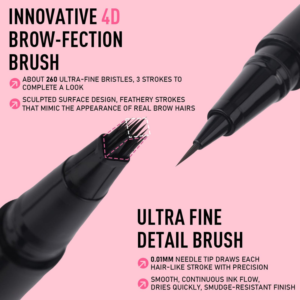 SUSIKEKI close-up of brow-fection angled brush for natural strokes