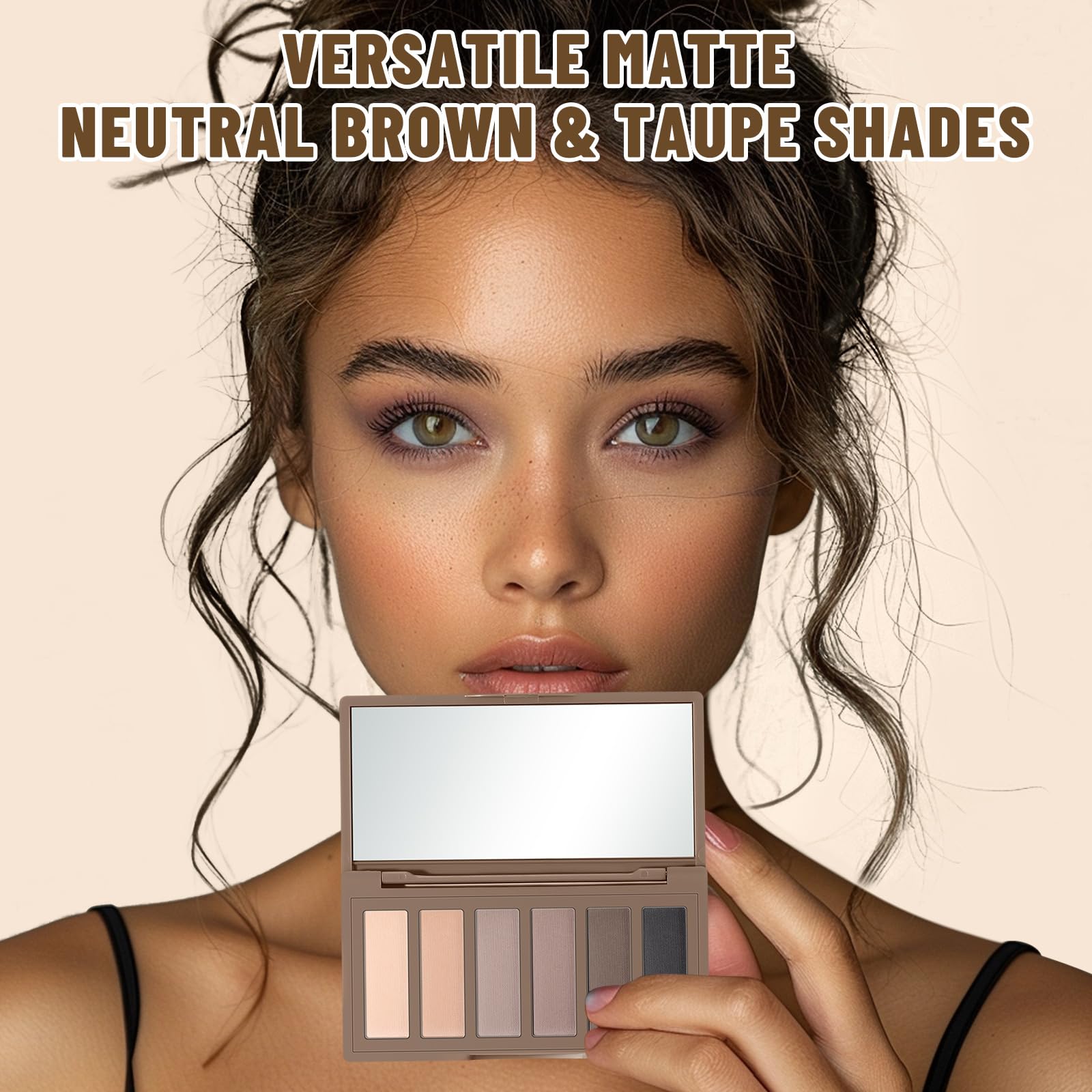 SUSIKEKI brush applying dark brown shade demonstrating precision and crease definition