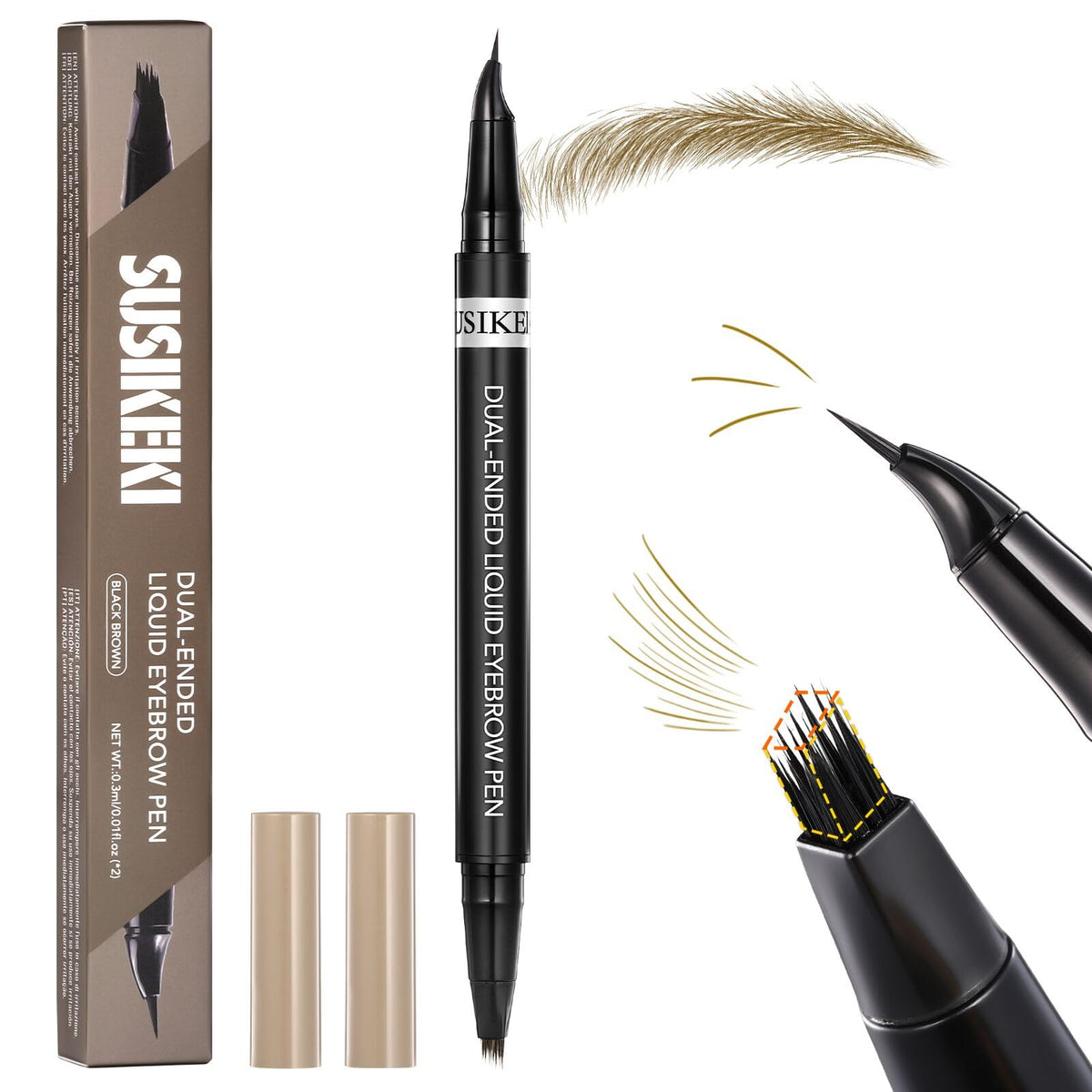 SUSIKEKI front packaging light brown 01 shows product and shade clearly