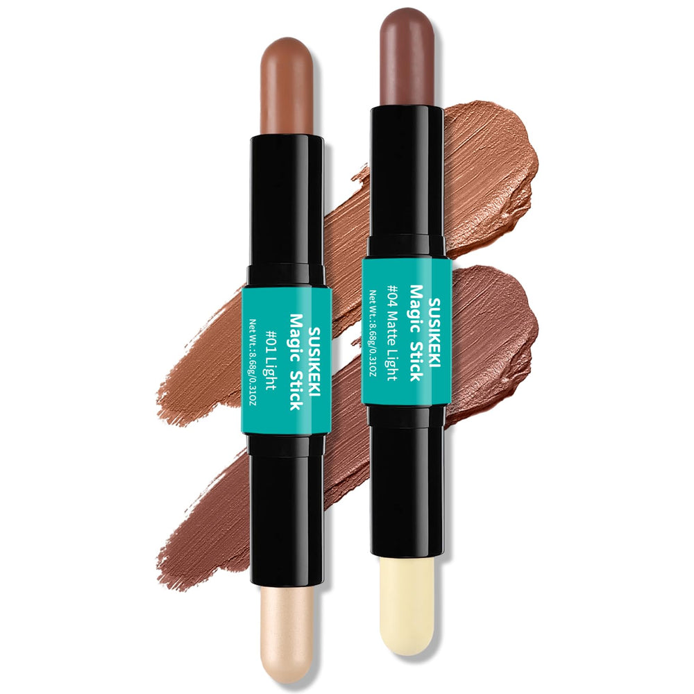SUSIKEKI front packaging showing two contour sticks and compact box, clear product view benefits portability
