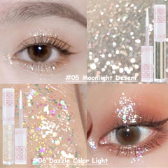 SUSIKEKI used as lash topper adding dimensional sparkle and enhanced lashes