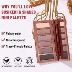 SUSIKEKI matte shade swatch closeup showing smooth blendable texture for crease definition
