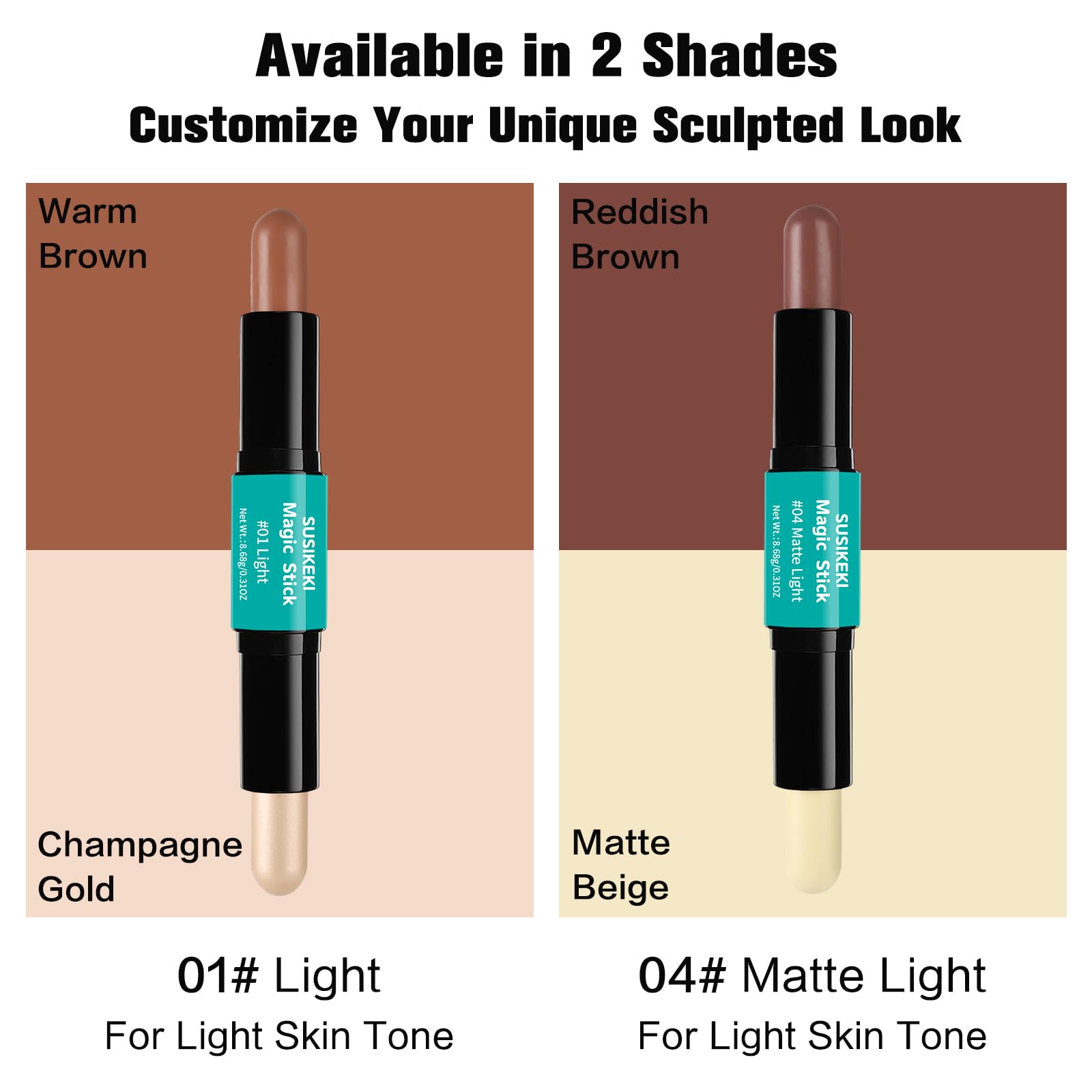 SUSIKEKI open stick close-up showing creamy texture and blendable finish for smooth application