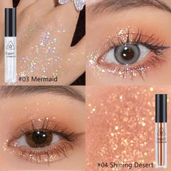 SUSIKEKI Shinning Desert glitter placed as under-eye tear-drop for luminous accent