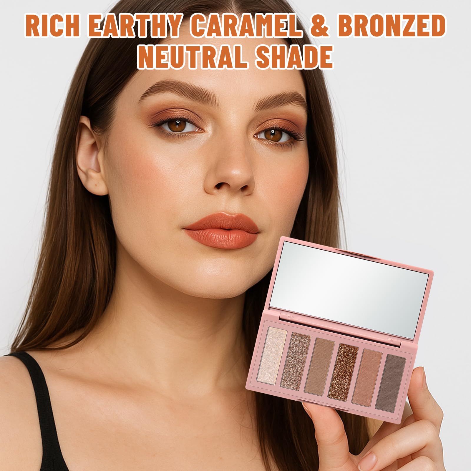 SUSIKEKI palette beside a credit card illustrating compact travel-friendly size