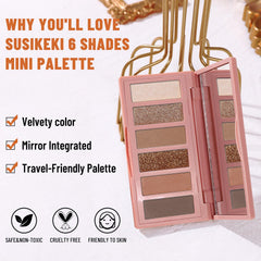 SUSIKEKI swatches on forearm demonstrating true caramel and bronze payoff
