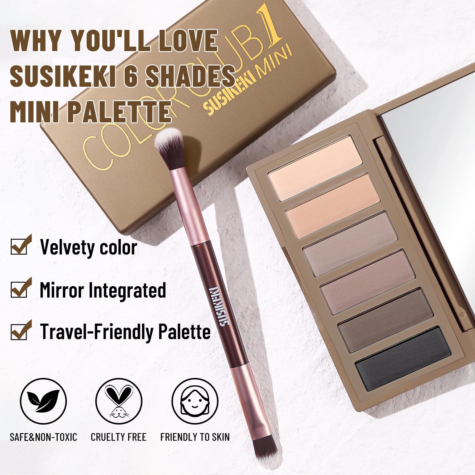 SUSIKEKI powder texture close-up highlighting smooth blendability