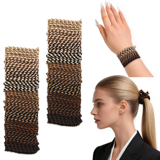 SUSULU front packaging showing full 100-piece hair tie set and variety