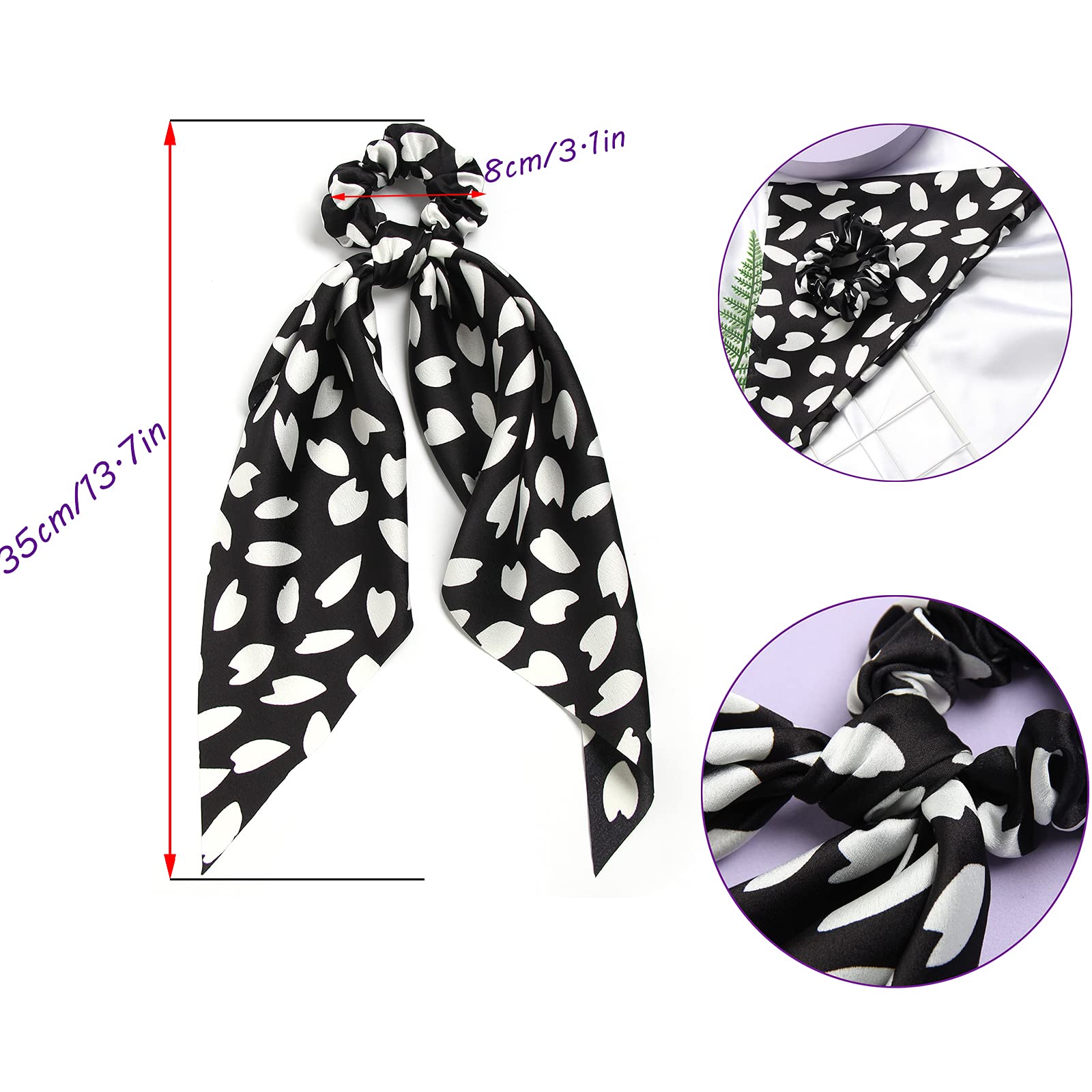 SUSULU scrunchie securing a ponytail, soft hold and polished look