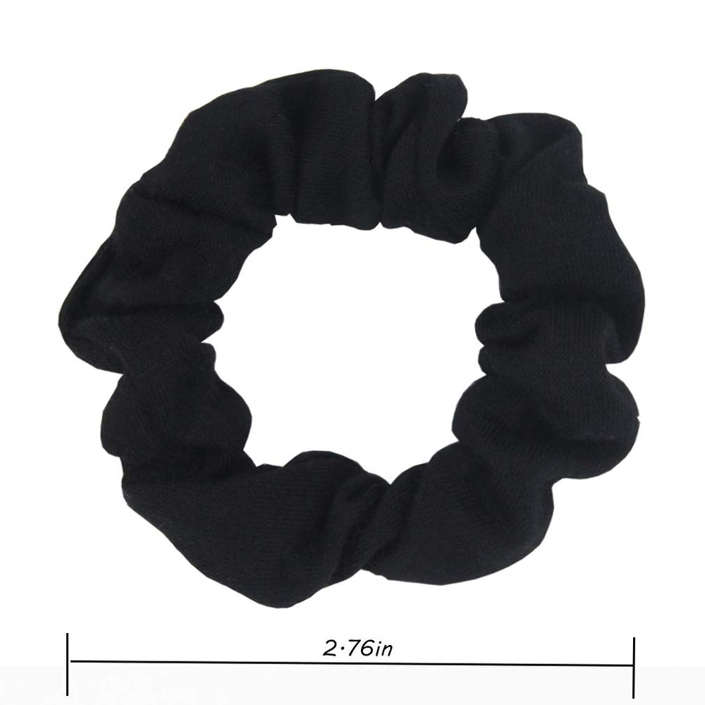 SUSULU scrunchie in a ponytail on model for comfortable everyday styling