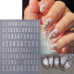 Sutaozhi black and white number sticker sheet displayed to highlight pattern variety