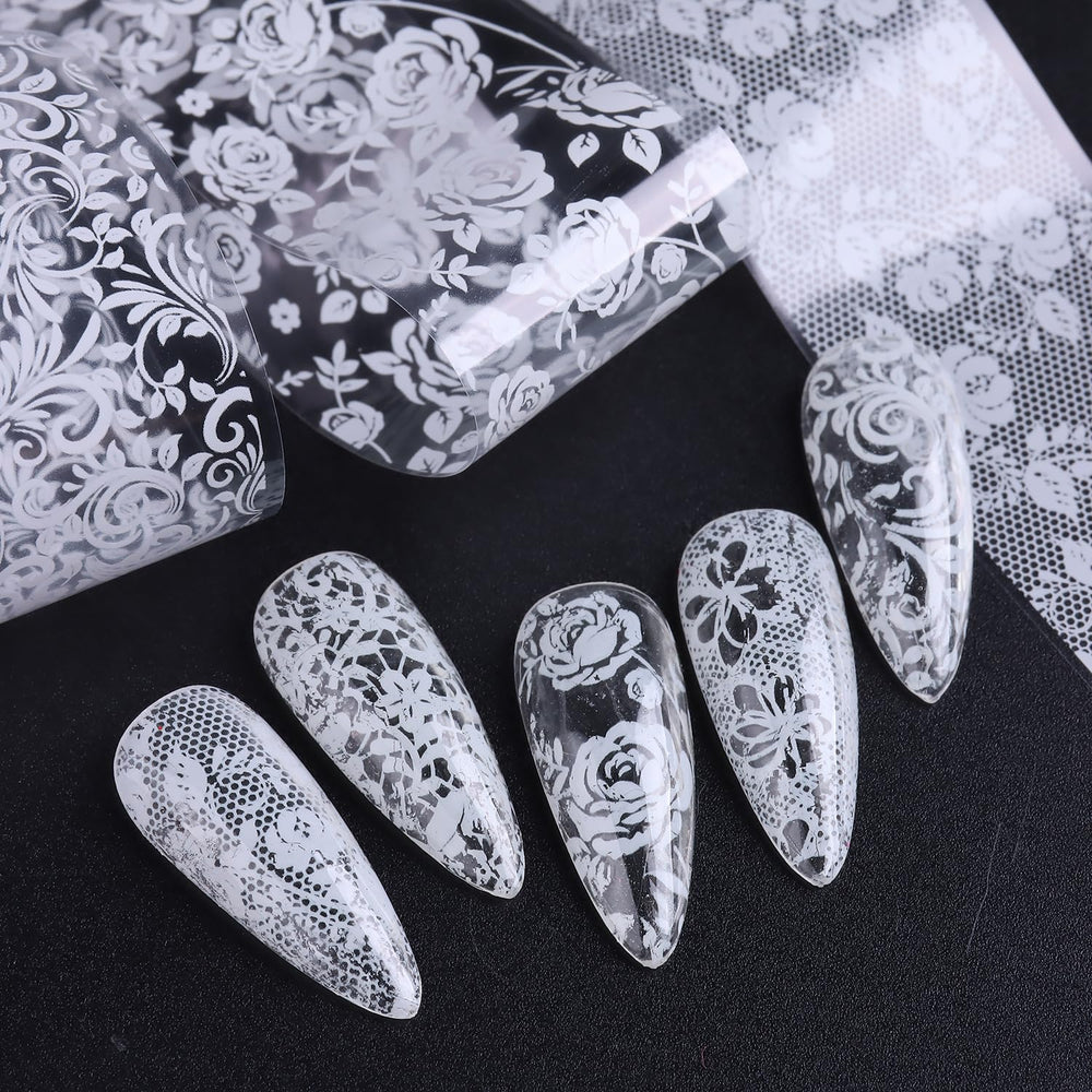 SUTOKAKA black floral designs sheet revealing high-contrast motifs ideal for accents