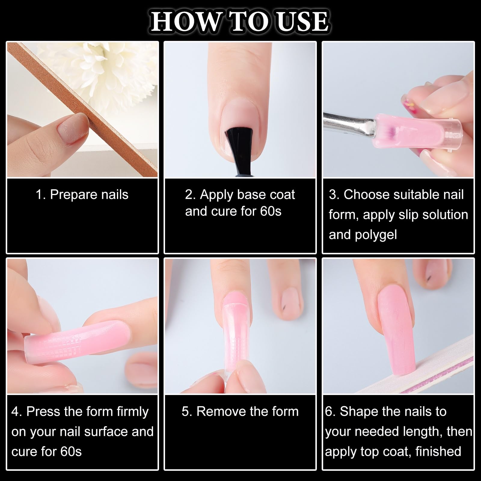 SUTOKAKA finished polygel nails lifestyle shot highlighting salon-quality results at home