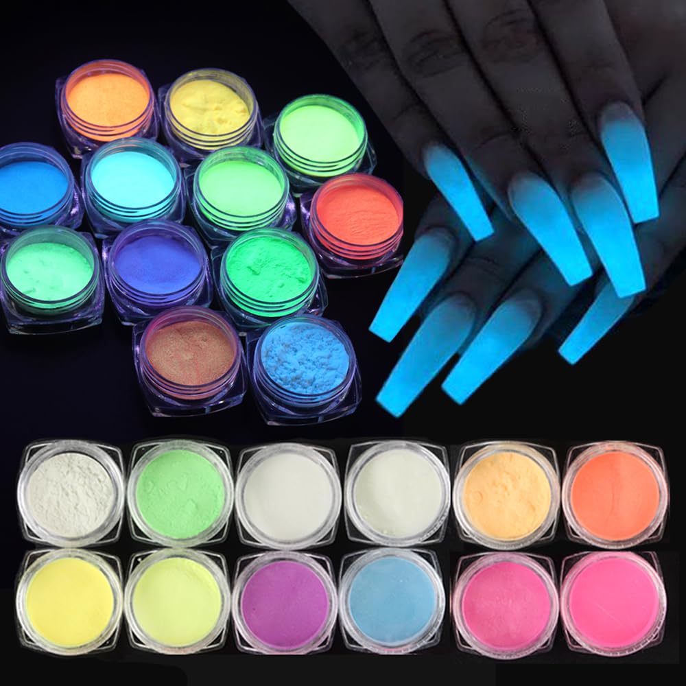 SUTOKAKA front packaging showing 12 glow pigment boxes and color range benefits