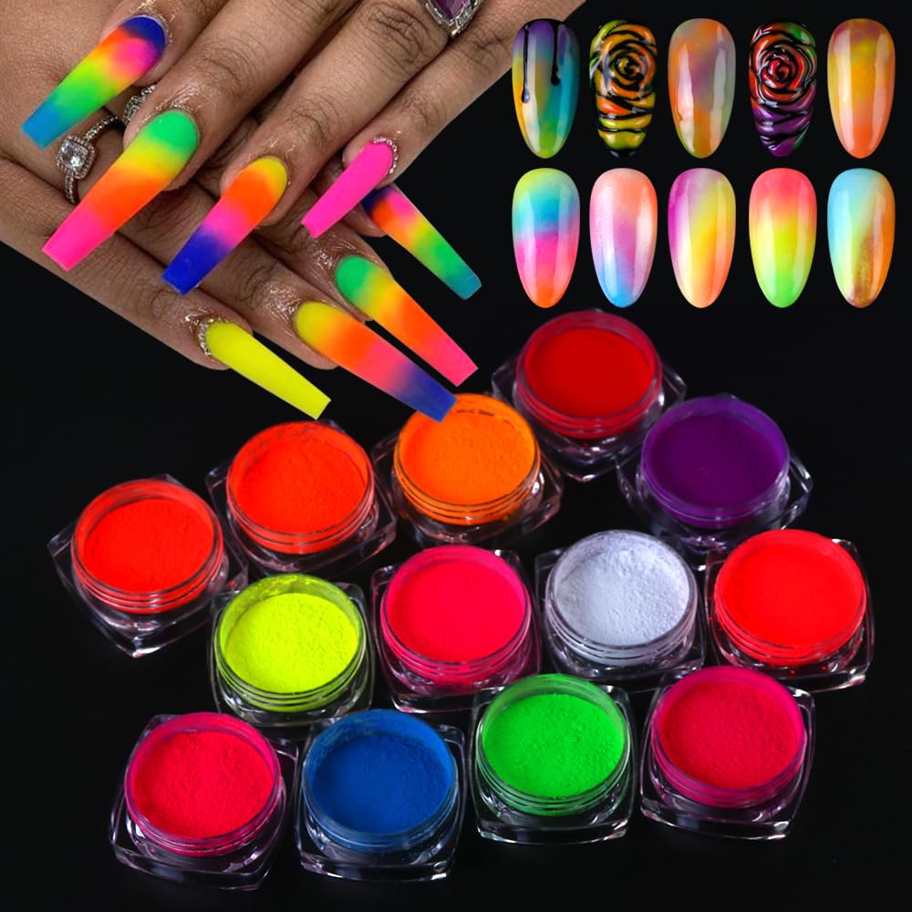 SUTOKAKA front packaging showing 13 neon pigment boxes and applicators for quick selection