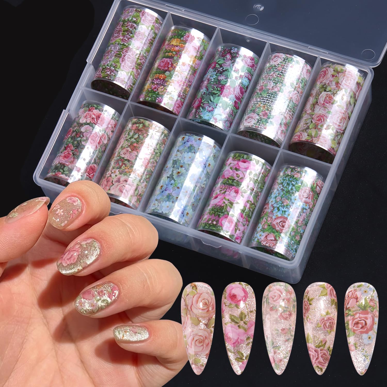 SUTOKAKA front packaging showing ten foil rolls and compact box for easy storage