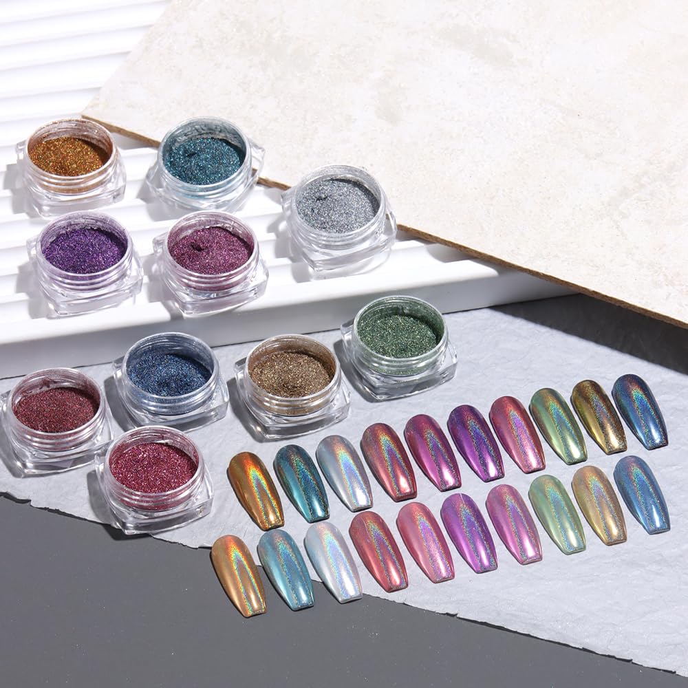 SUTOKAKA lifestyle image of manicure in natural light showcasing wearable aurora effect
