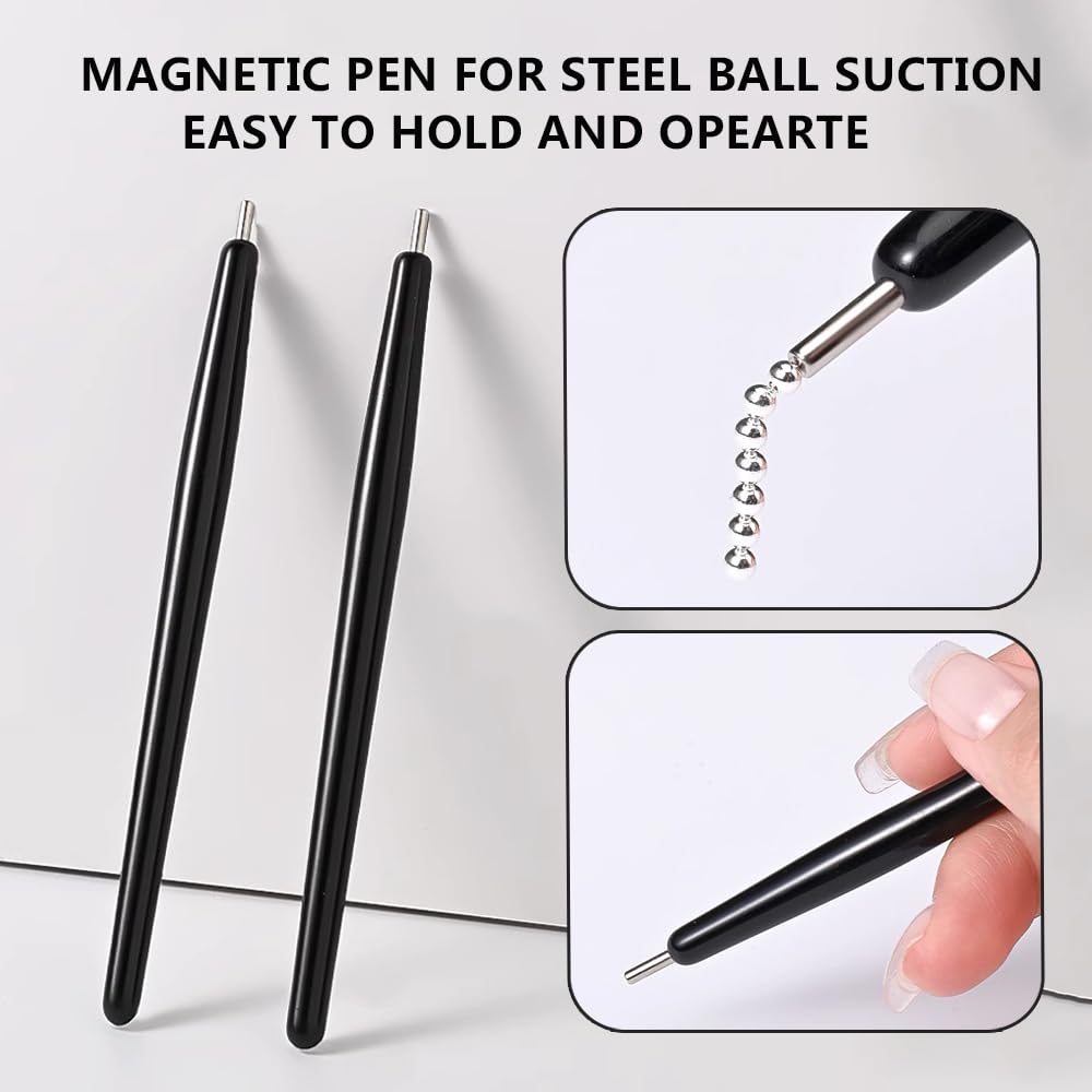 SUTOKAKA magnetic pen detail highlighting ergonomic grip for accurate bead placement