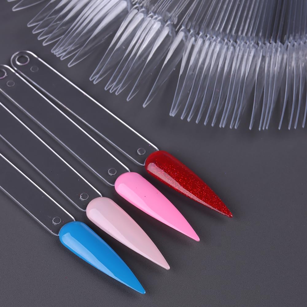 SUTOKAKA hand holding swatch set shows size and portability benefit