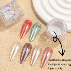SUTOZMIWE finished chrome nails displaying mirror-like shine